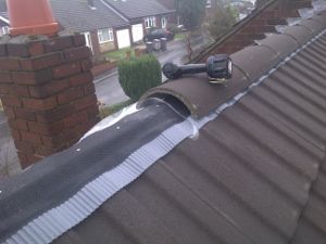 Roofing work